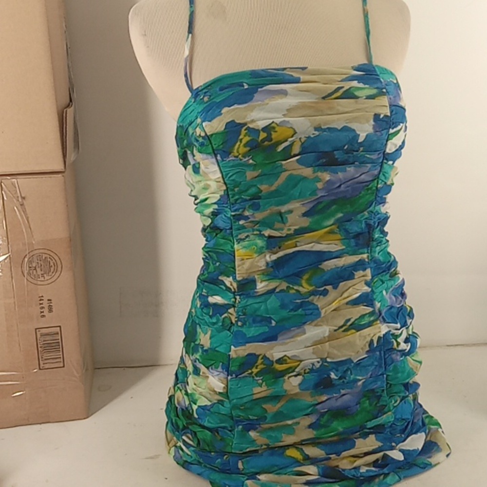 Calvin Klein Floral design dinner dress